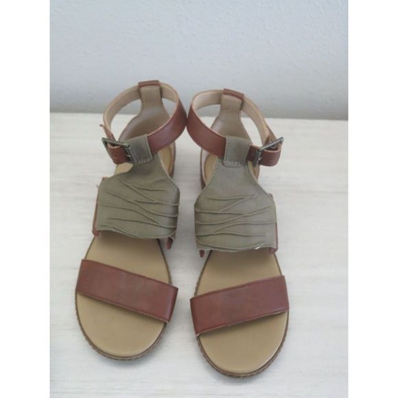 Timberland A25CF Women's Sz 7 Olive Green Cherrybrook Ankle Strap Sandals - Picture 4 of 12